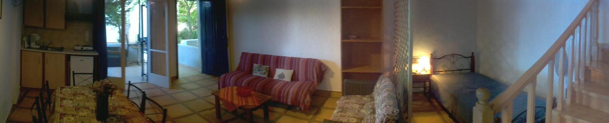 9 Musses Hotel Apartments Skala Mistegnon 객실 사진