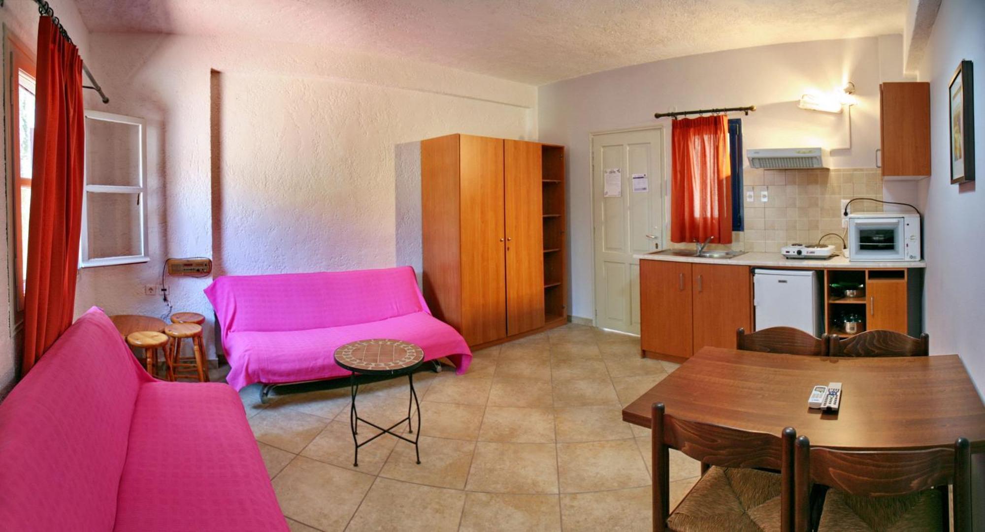 9 Musses Hotel Apartments Skala Mistegnon 객실 사진